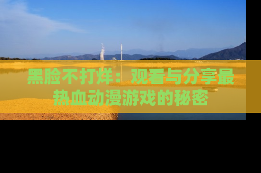 黑脸不打烊：观看与分享最热血动漫游戏的秘密