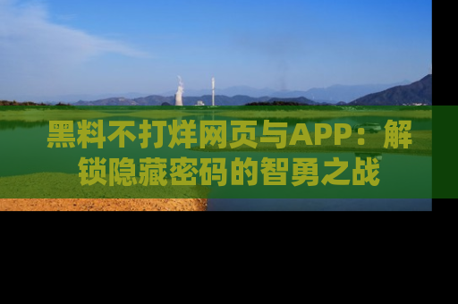 黑料不打烊网页与APP：解锁隐藏密码的智勇之战