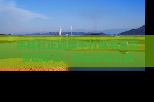 黑料社正能量不打烊网首页资源丰富，收藏必备良品