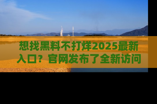 想找黑料不打烊2025最新入口？官网发布了全新访问指南！